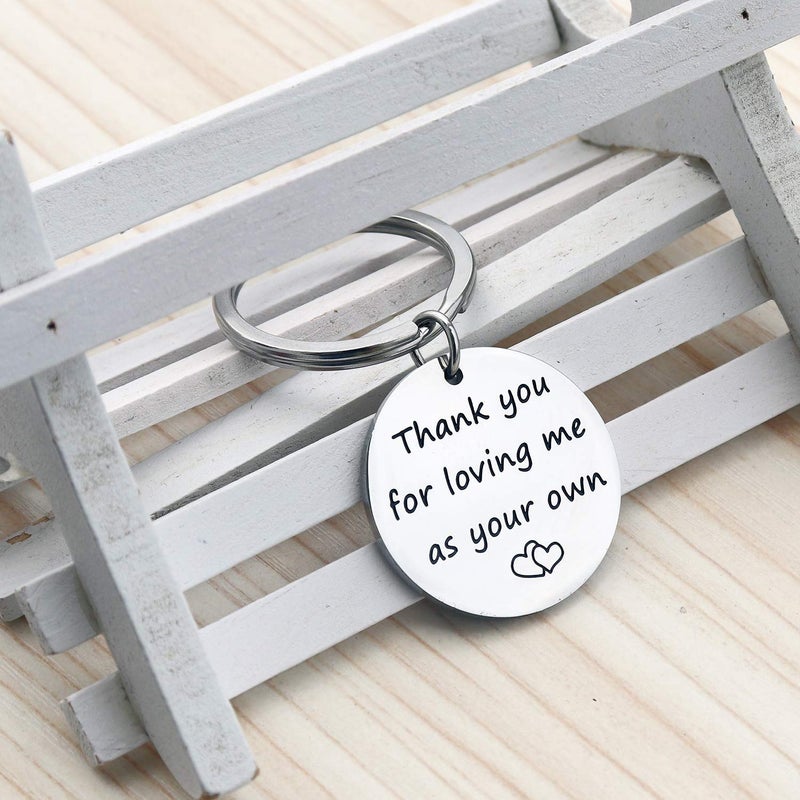 XGAKWD Step Mom Mother Gift, Thank You for Loving Me as Your Own, Mom in Law Gifts Idea for Mothers Day from Husband Daughter Son Kids - Image 4
